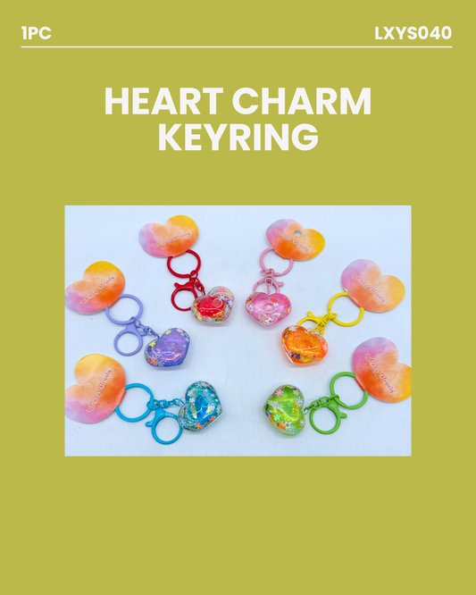 Heart Charm Keyring LXYS040