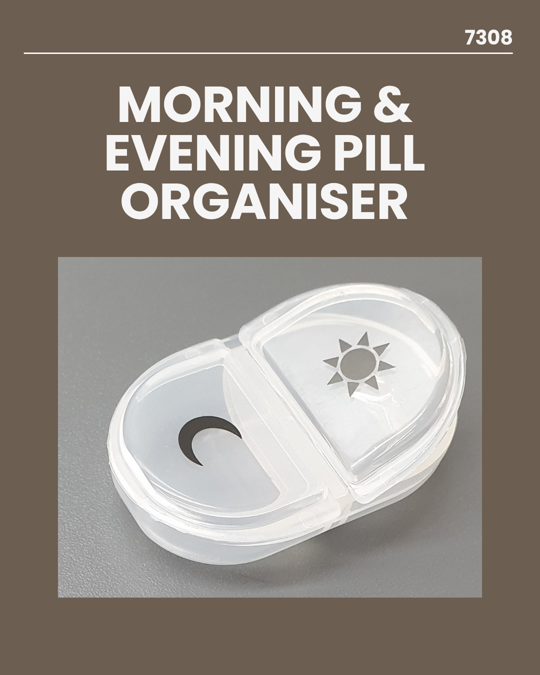 Morning & Evening Pill Organiser 7308