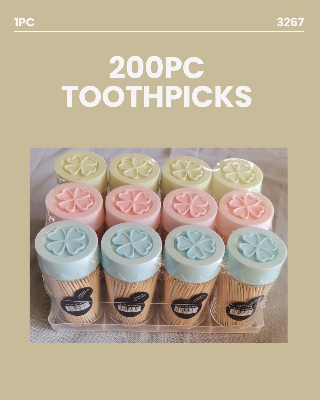 200pc Toothpicks 1pc  3267
