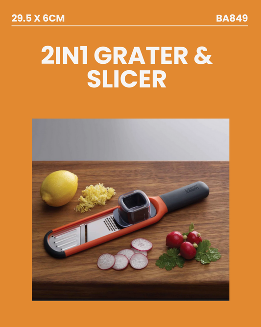 2in1 Grater & Slicer 29.5x6cm BA849