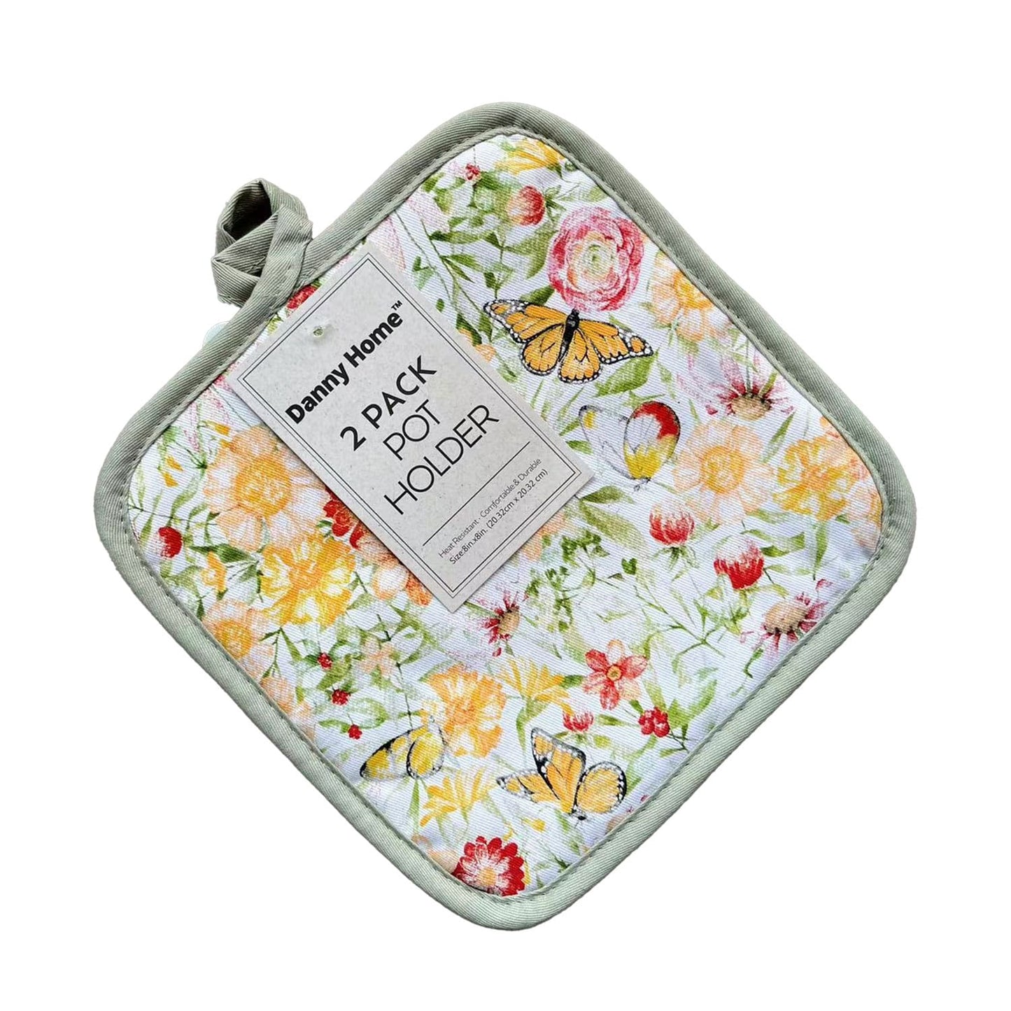 Danny Home 2Pack Square Pot Holders 20cm TW02