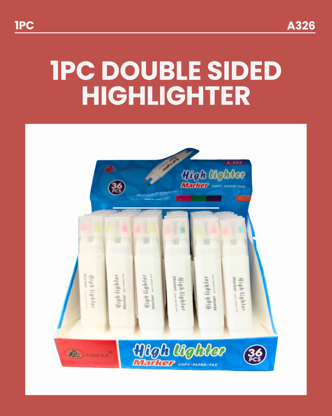 1pc Double Sided Highlighter A326