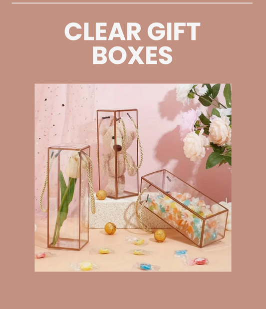 Clear PVC Gift Box 7x7x21cm DKR00073-1-3