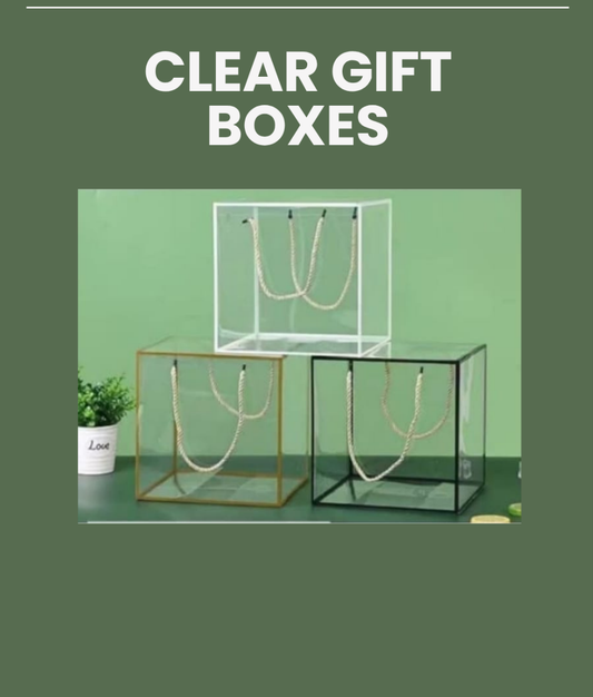 Clear PVC Gift Box 21x21x21cm DKR00075-1-3