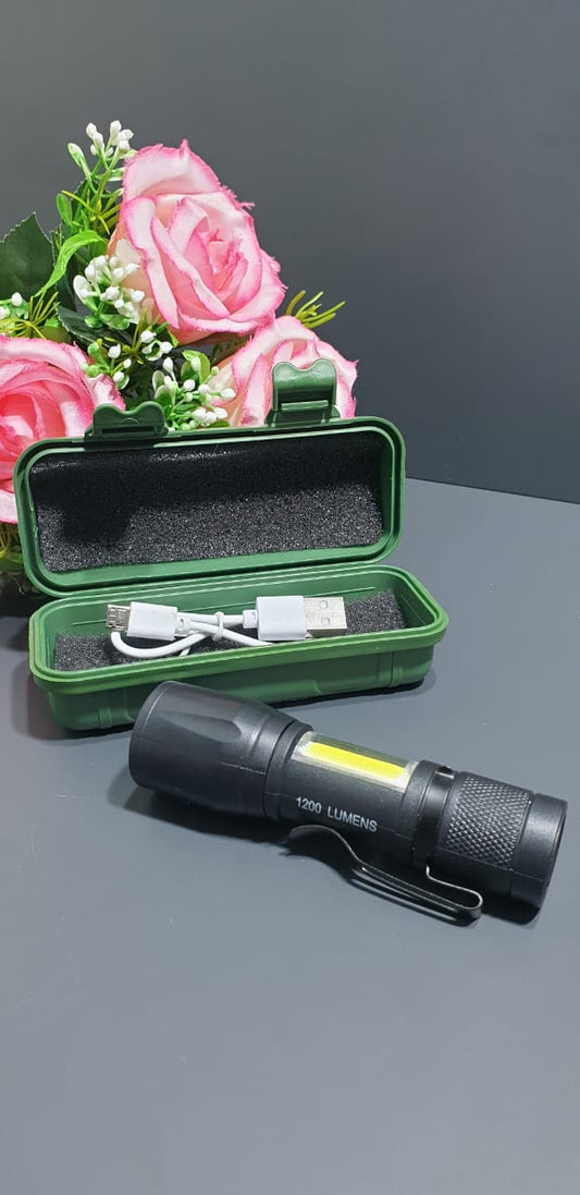 USB Rechargable Torch PI-25B 13cm