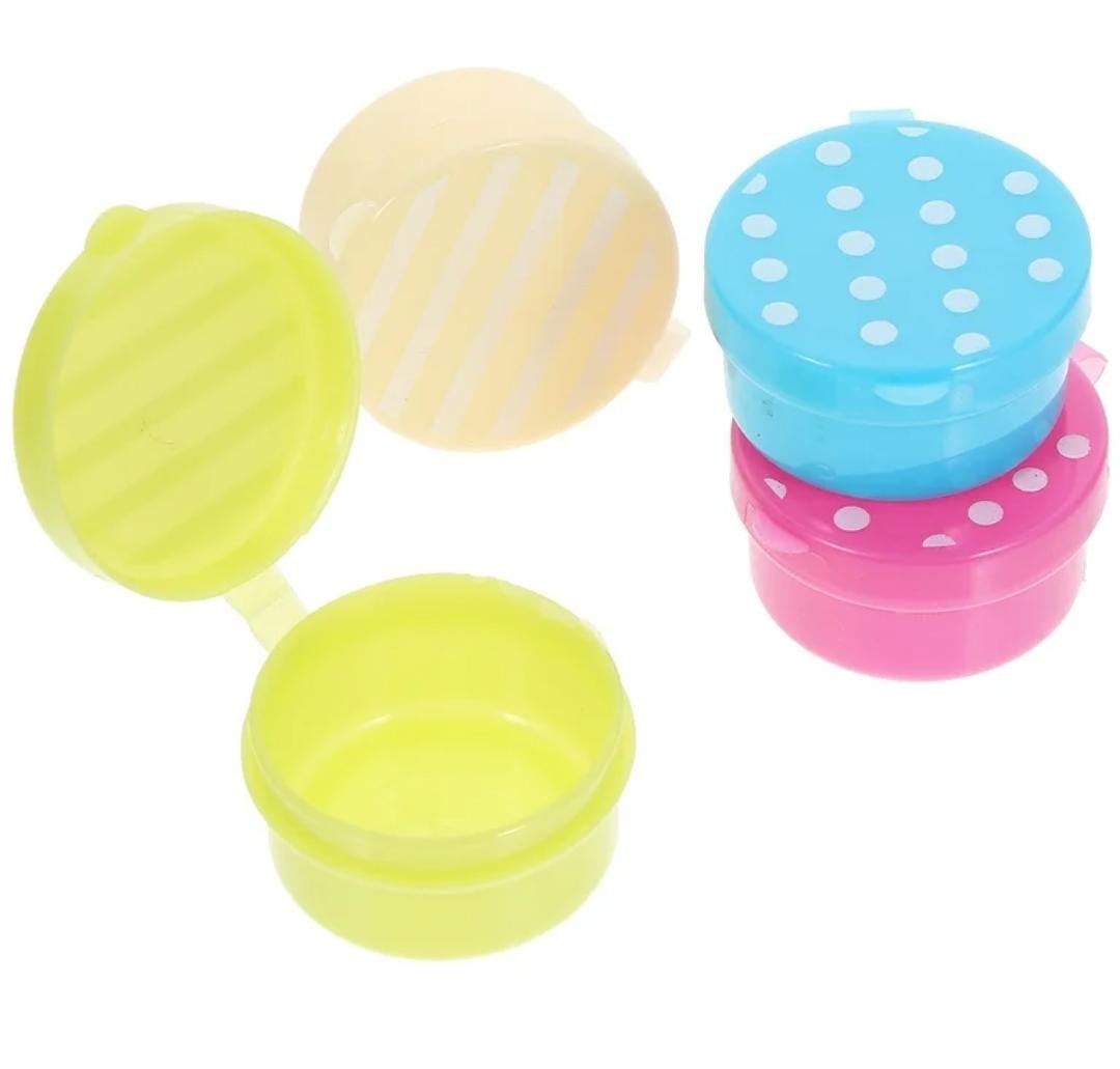 4pc Mini Round Sauce Containers HY-297 3.6x2cm