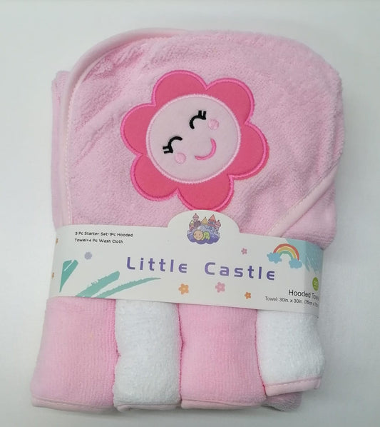 5PC Little Castle Wash Cloth F029