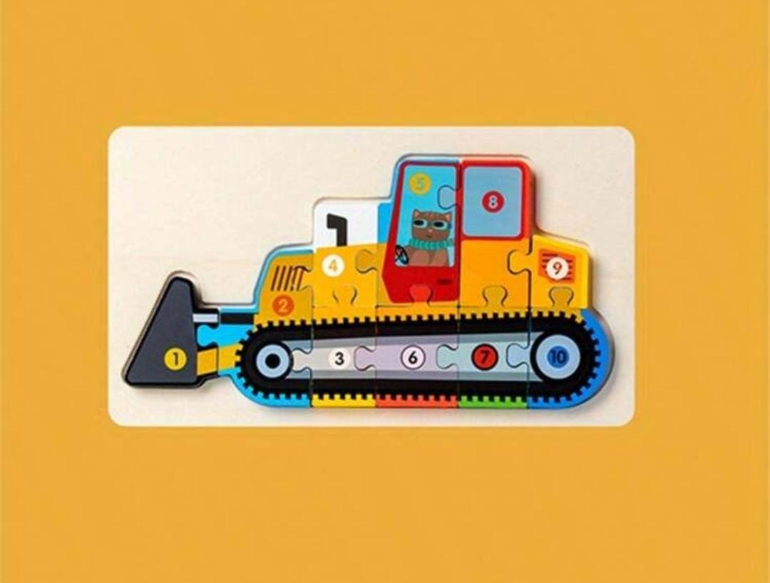 Wooden Numbers Puzzle AY-349