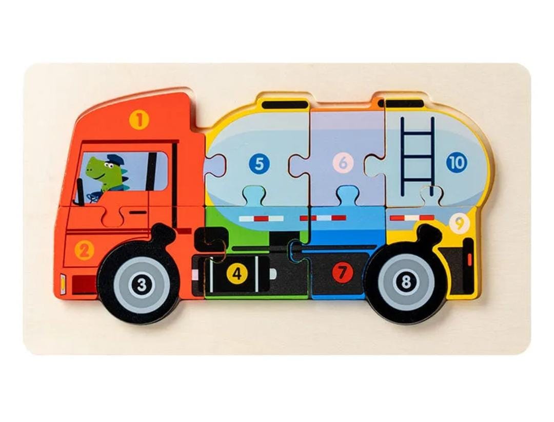 Wooden Numbers Puzzle AY-349