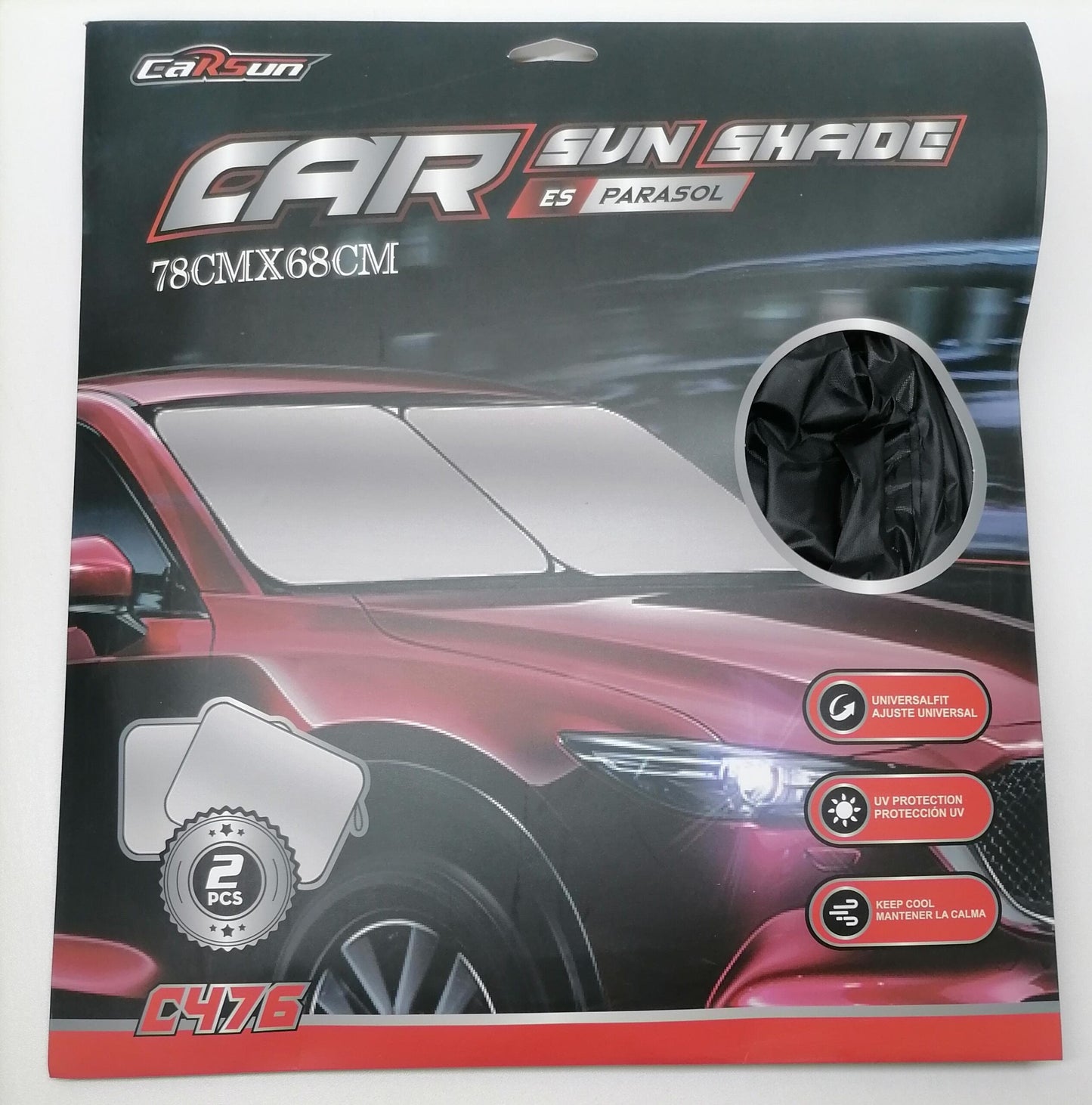 Car Sunshade AG-168 78x68cm