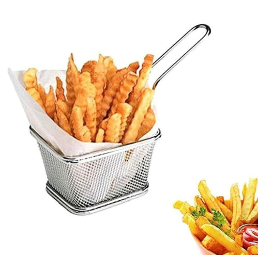 Stainless Steel Chip Basket ZJ9542-27 10.5x9x6.3cm