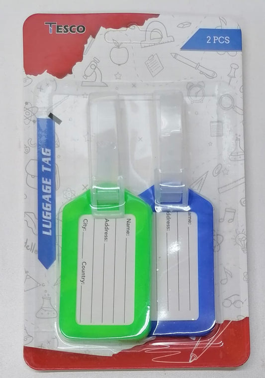2pc Tesco Luggage Tag 2408-63