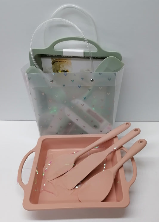 Square Silicone Cake Mould Kitchen Gift Set 1226