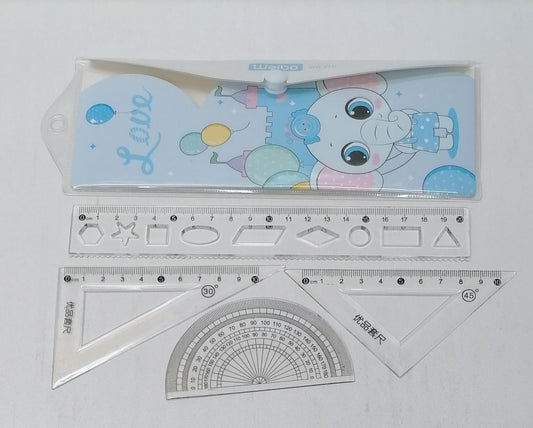 Weibo 4pcs Ruler & Stencil "Love" Set WB-516