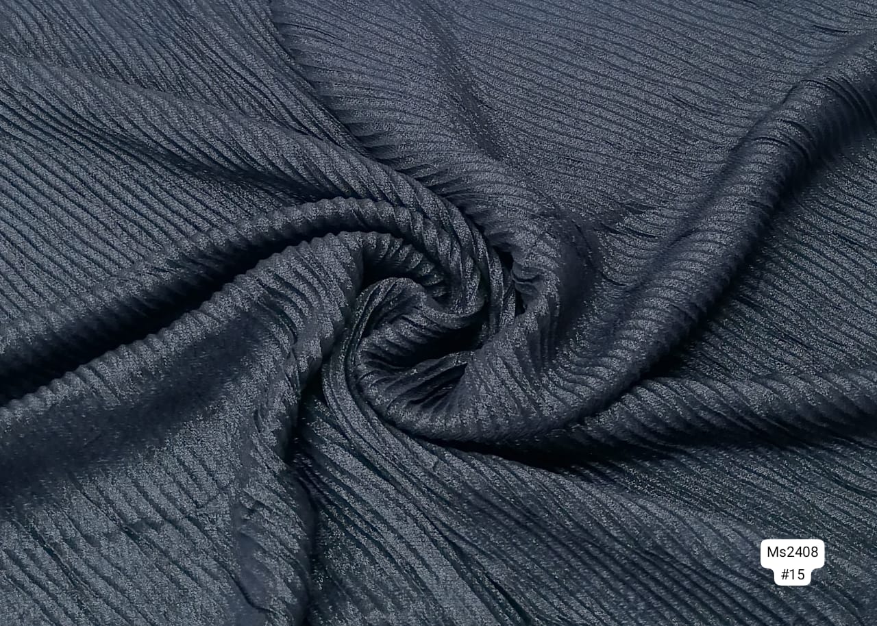 Pleated Chiffon Plain Scarf MS2408