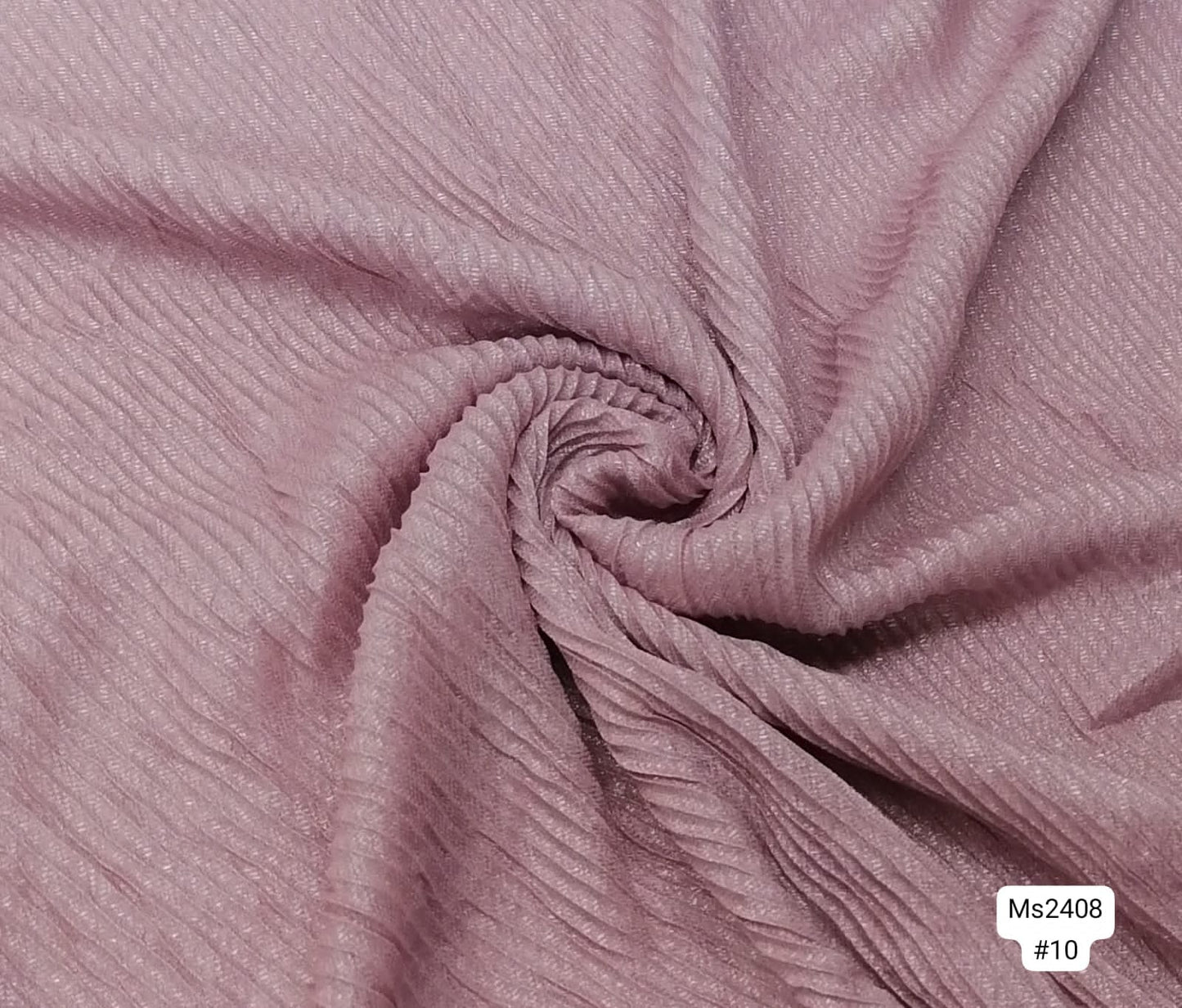 Pleated Chiffon Plain Scarf MS2408