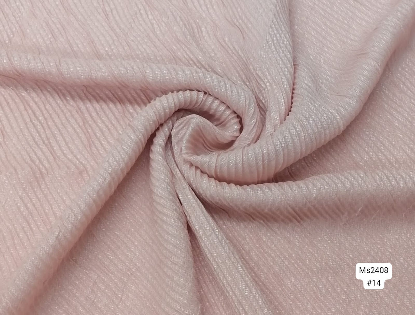 Pleated Chiffon Plain Scarf MS2408
