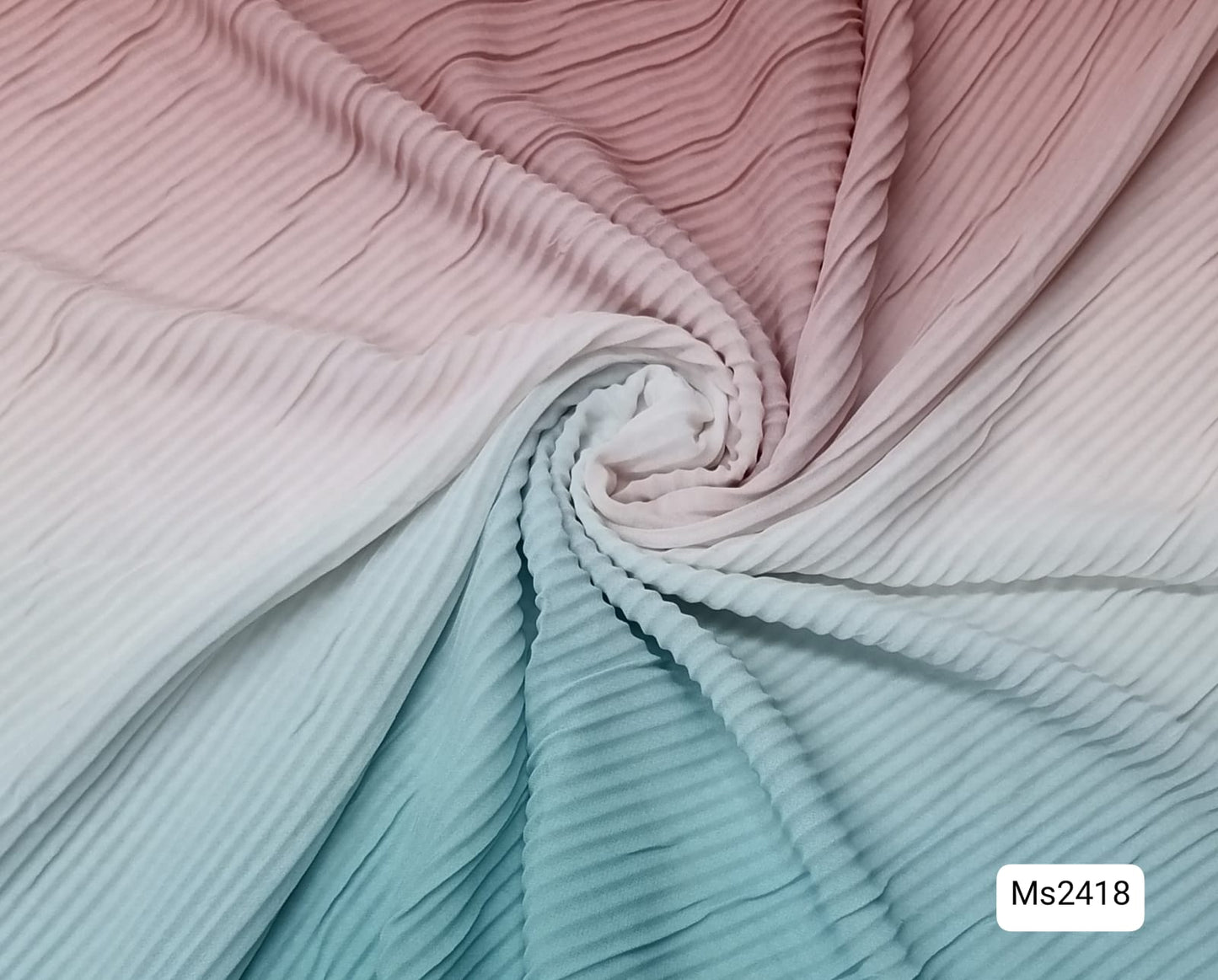 Pleated Chiffon Ombre Scarf MS2418