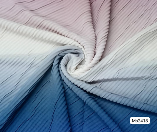 Pleated Chiffon Ombre Scarf MS2418