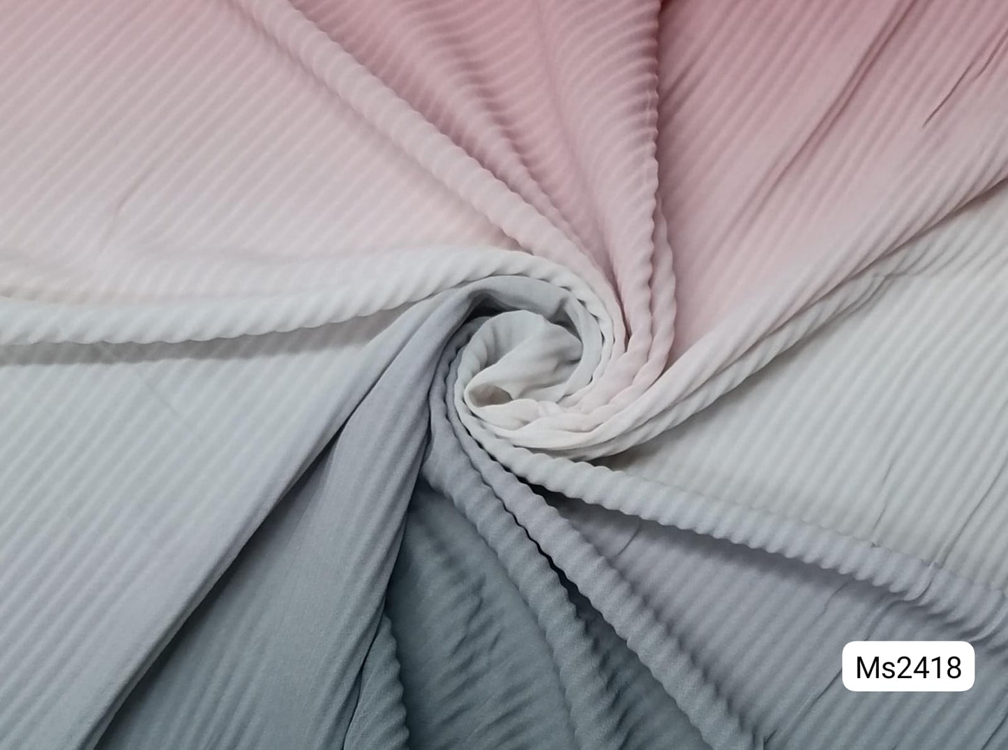 Pleated Chiffon Ombre Scarf MS2418
