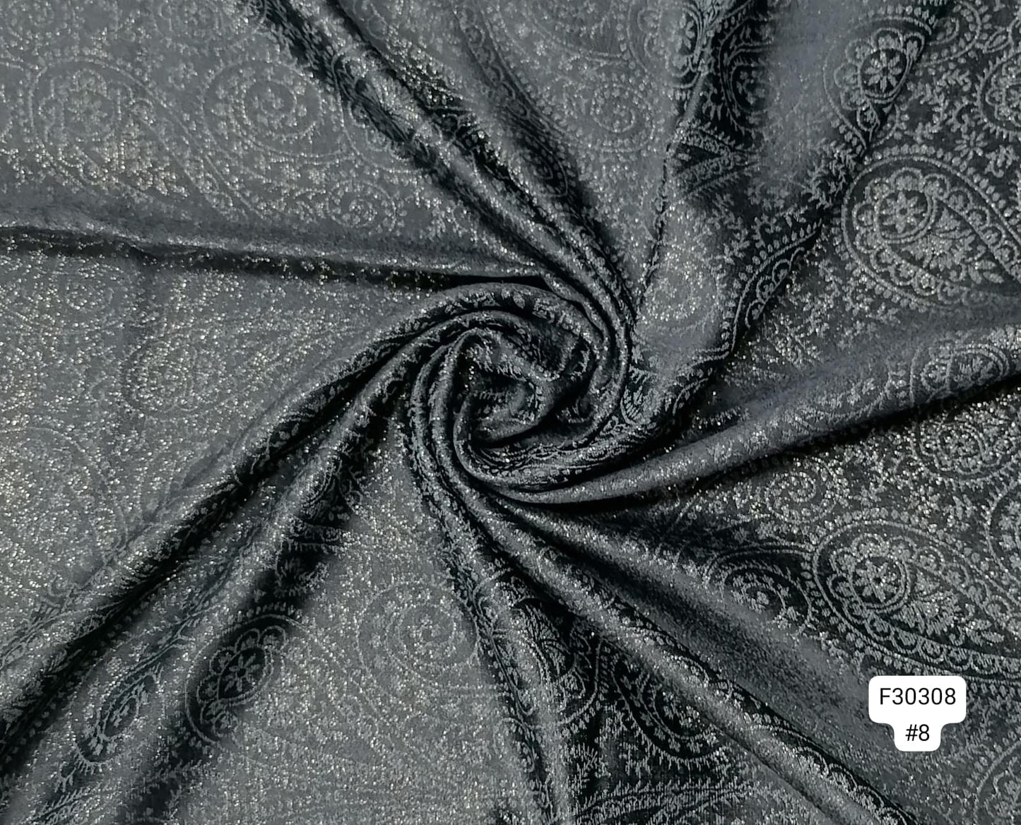 Shimmer Paisley Embossed Scarf F30308