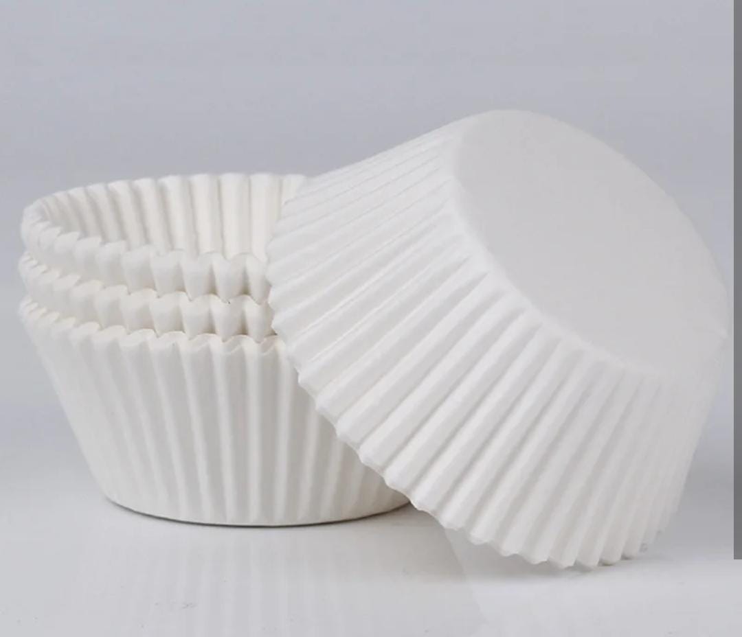 100pc Plain Muffin Cup Cake Liners 0900 5x2.5cm