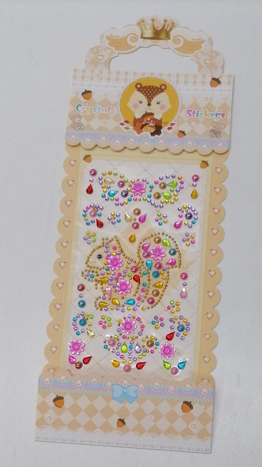 Crystal Stickers Yellow Card 8074