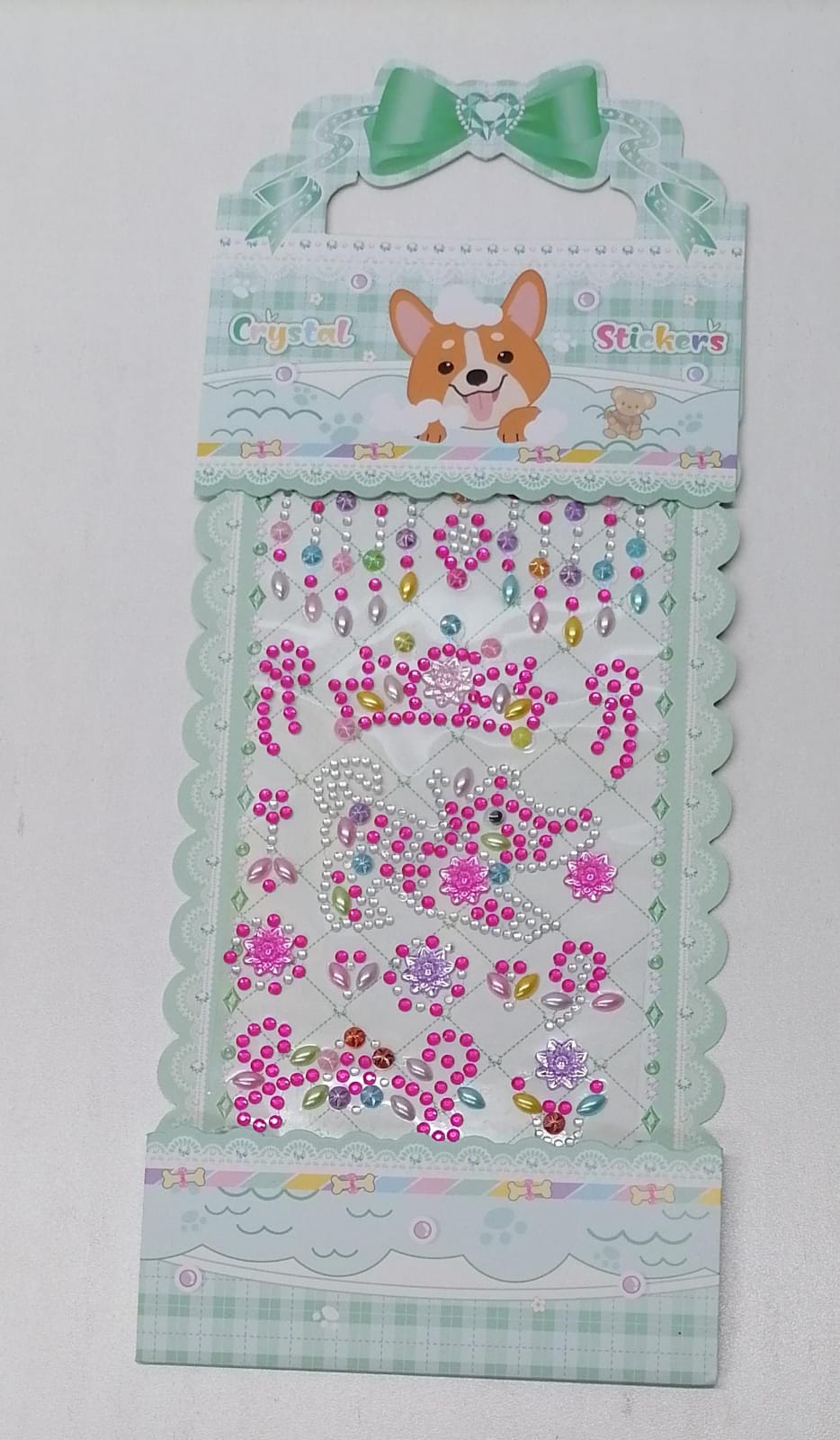 Crystal Stickers Green Card 8081