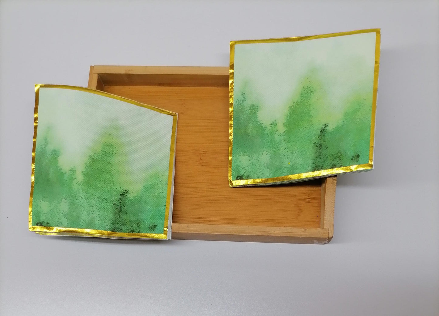 Gold Foil Print Serviettes 20pc M0104