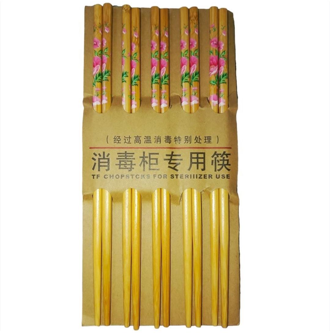 5 Pairs Bamboo Chopsticks 0684