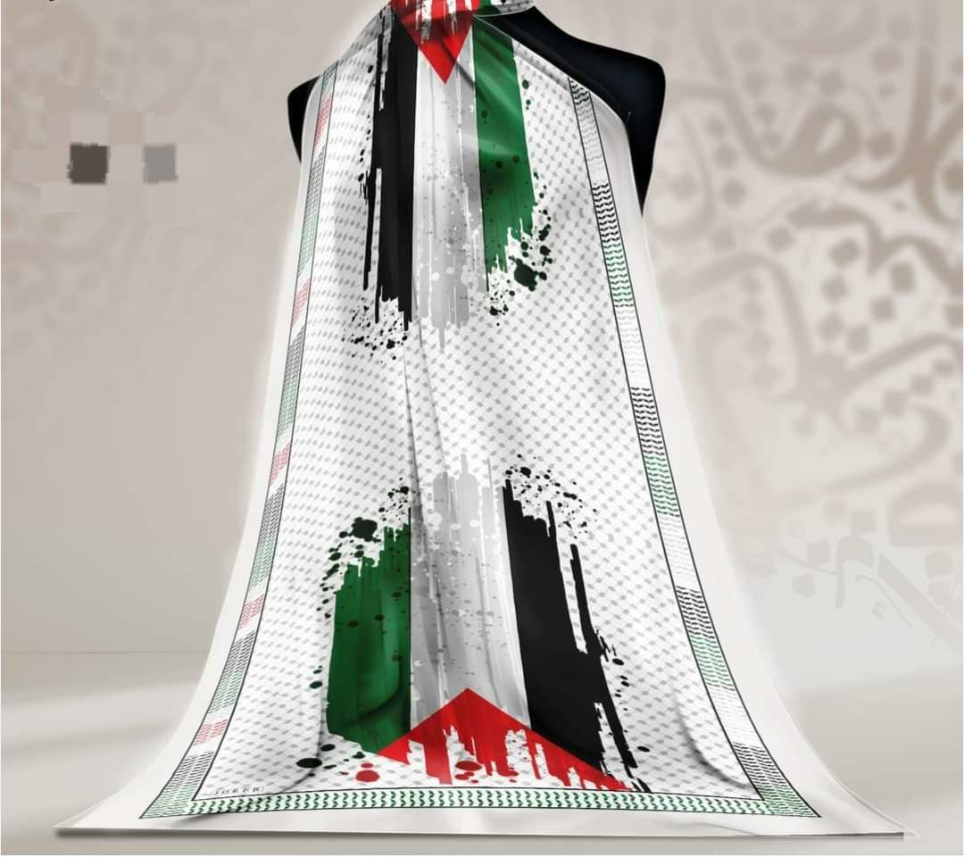 Palestine Design Chiffon Scarf MS2606 184x74cm