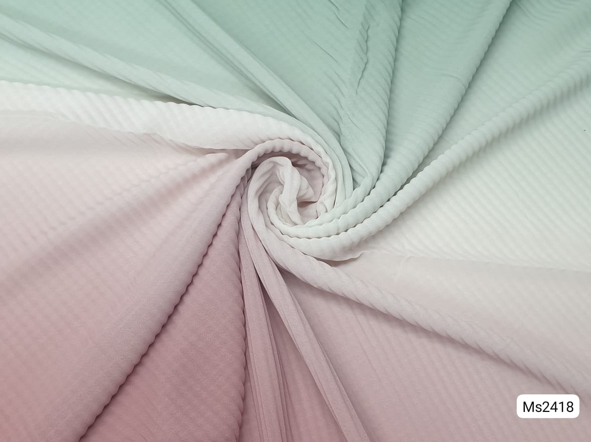 Pleated Chiffon Ombre Scarf MS2418