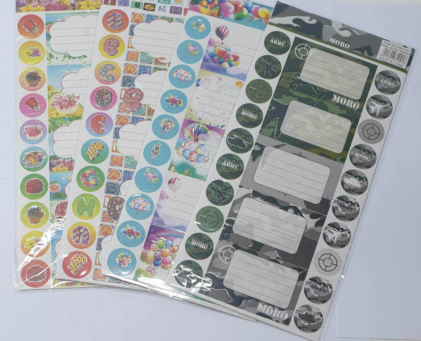 Book Labels with Alphabets N681001