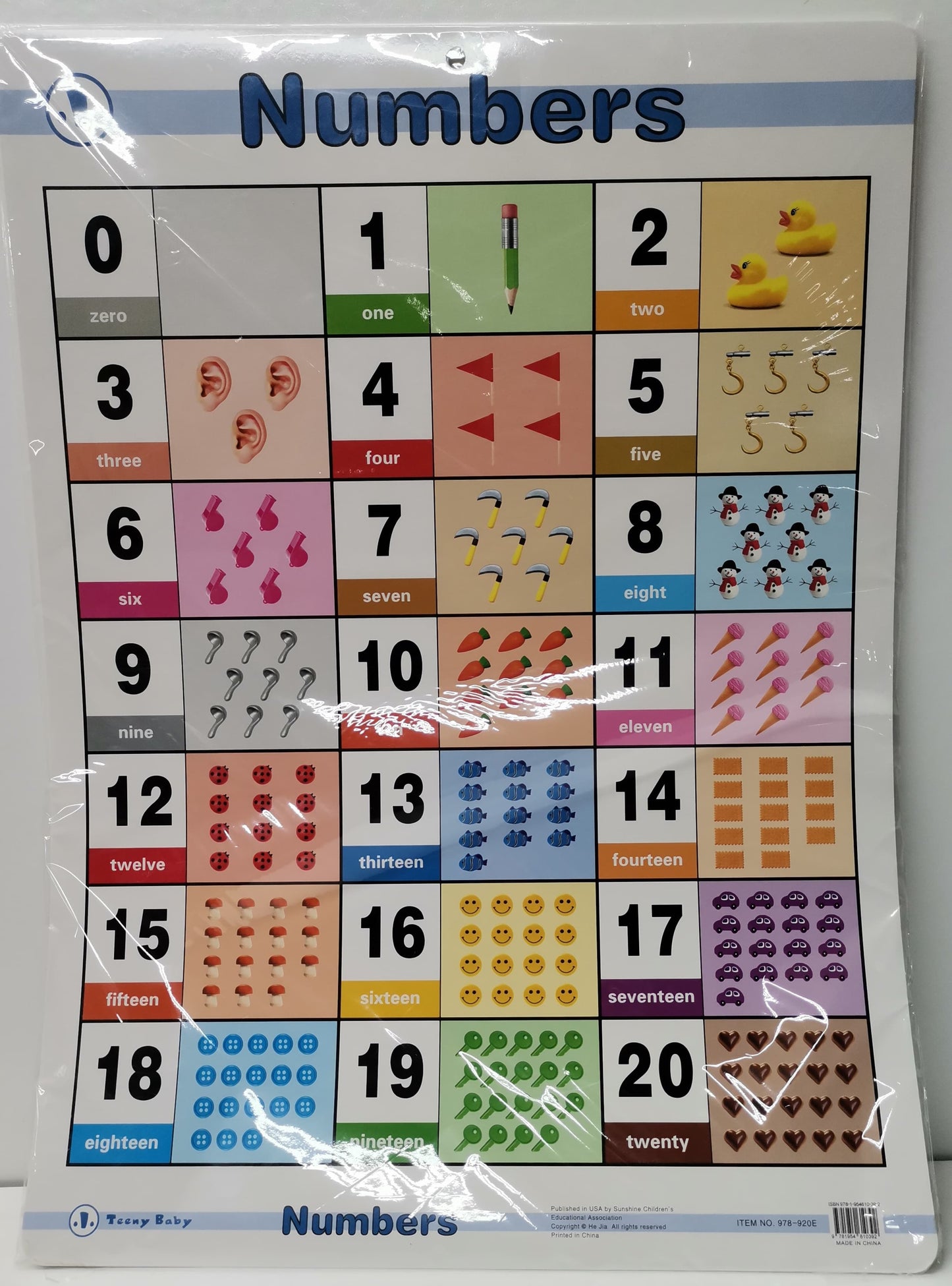 Numbers  Learning Chart 978