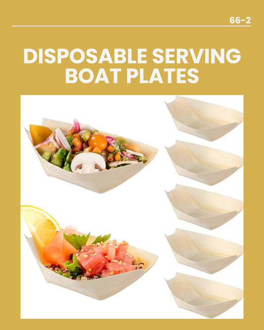 20pc Disposable Serving Boat Plates 66-2
