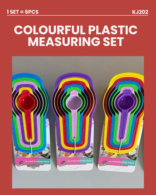 1 Set Colourful Plastic Measuring Set KJ202