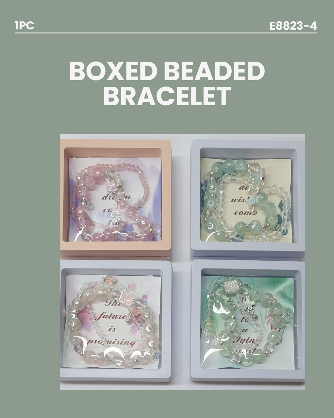 Boxed Beaded Bracelet E8823-4