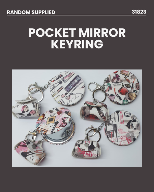 Pocket Mirrror Keyring RANDOMLY SUPPLIED 31823