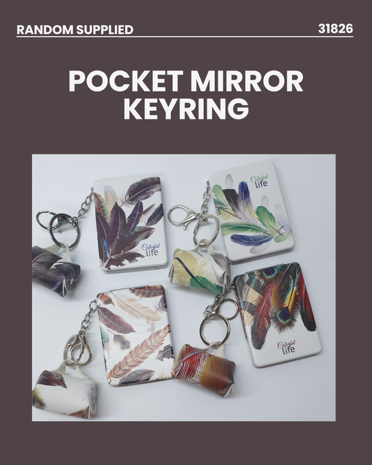 Pocket Mirrror Keyring RANDOMLY SUPPLIED 31826