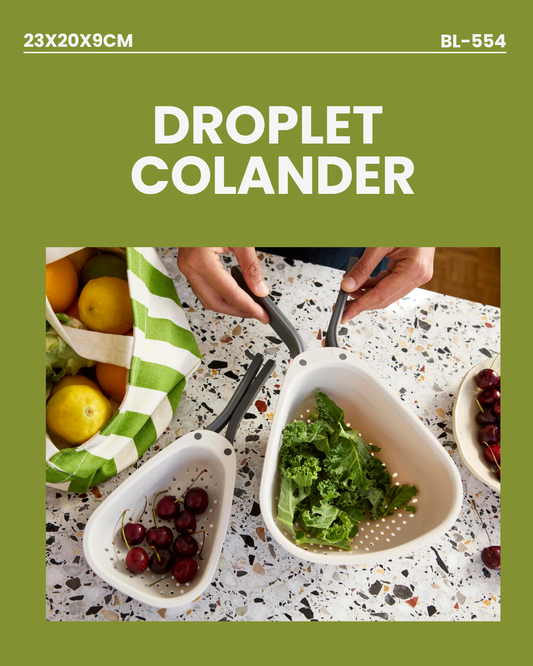 Droplet Colander 23x20x9cm BL554