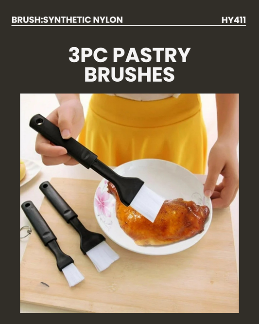 3pc Pastry Brushes HY411