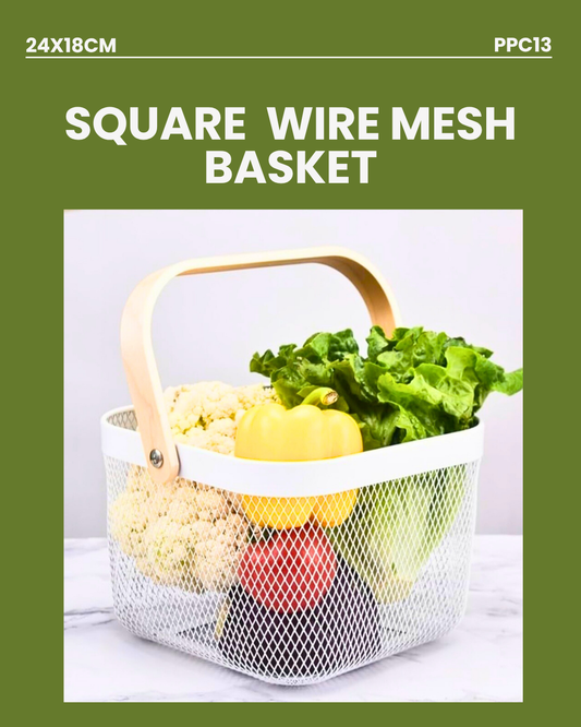 Square Wire Mesh Basket 24x18cm PPC13