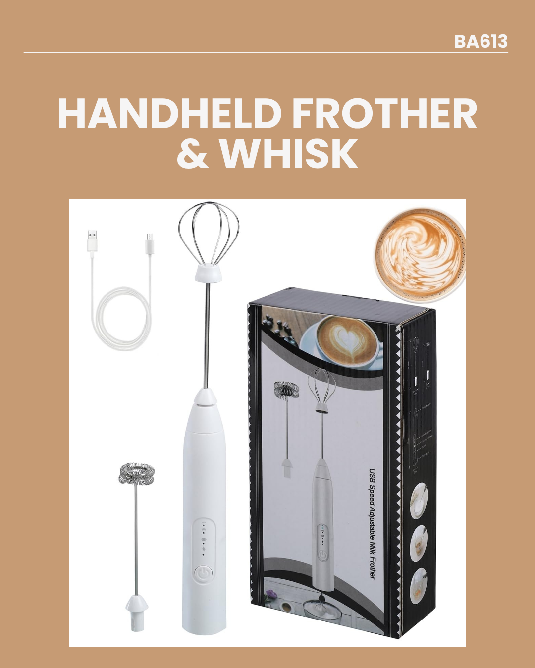 Handheld Frother & Whisk BA613