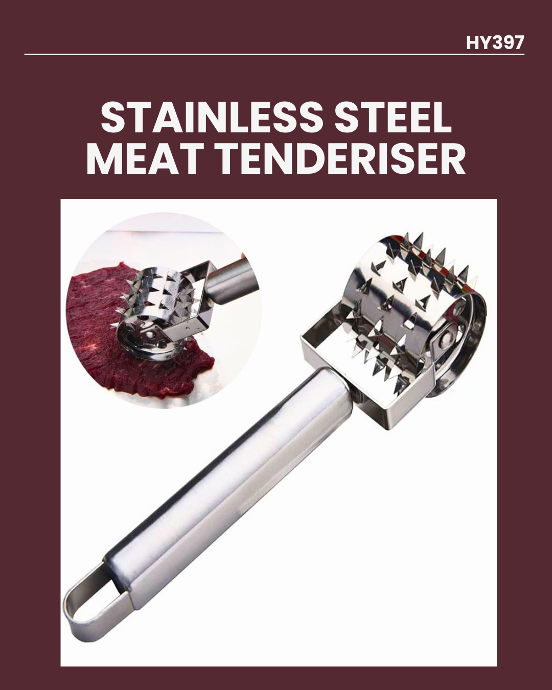 Stainless Steel Meat Tenderiser HY397