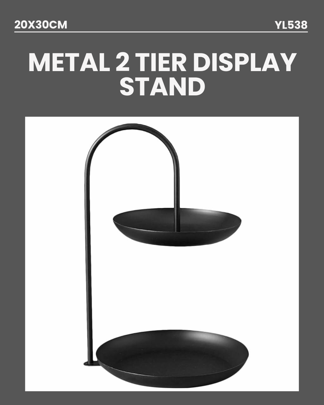 Metal 2 Tier Display Stand YL538