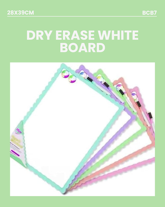 Dry Erase Whiteboard 28x39cm BCB7