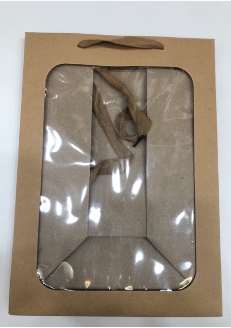 BROWN WINDOW GIFT BAG DKR000001L
