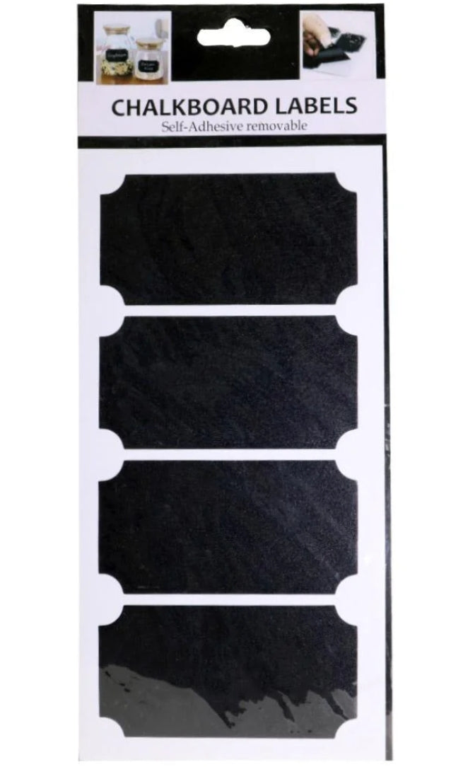 Chalkboard Storage Labels XF1230-1 SHEET OF 4 LABELS PER PACK