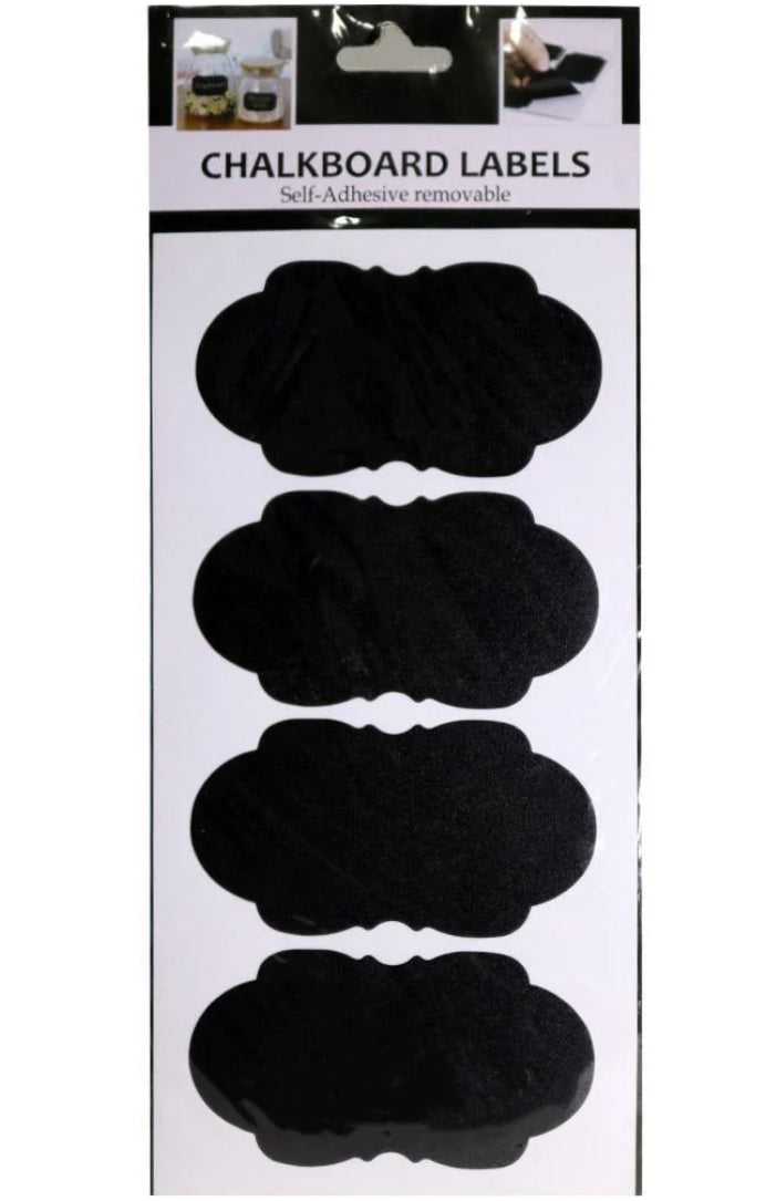 Chalkboard Storage Labels XF1230-1 SHEET OF 4 LABELS PER PACK