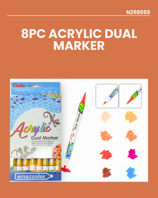 8pc Acrylic Dual Marker N298059